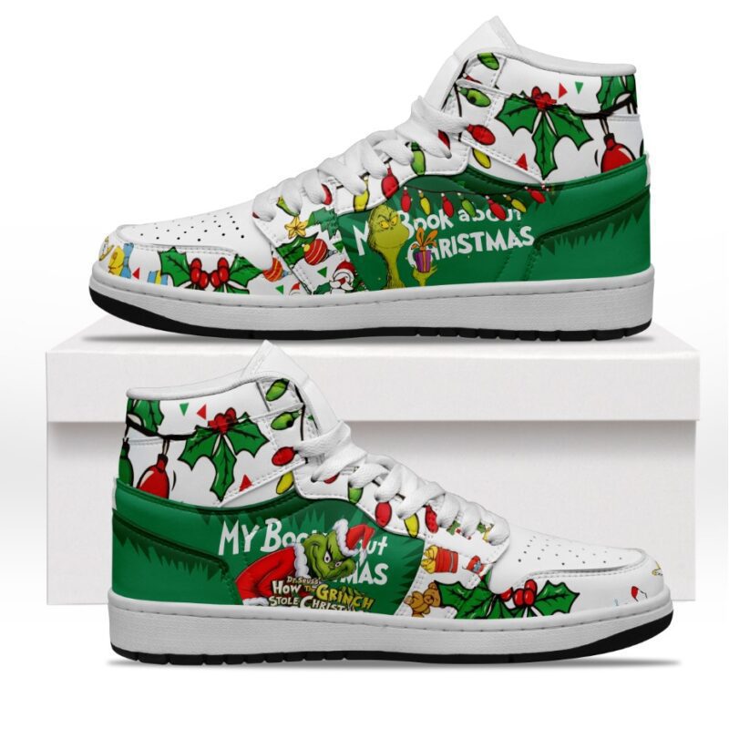 The Grinch Gift Sneaker Air Jordan 1 Custom Sneakers For Fans