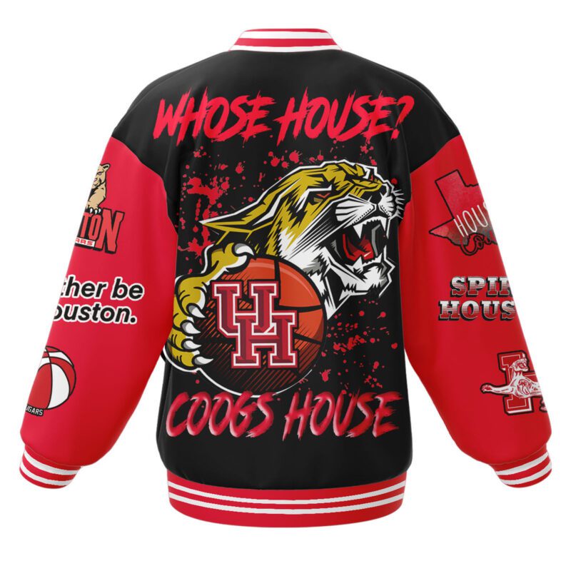 The Houston CougarsNCAA Baseball Jacket For Fan CFB1044 2