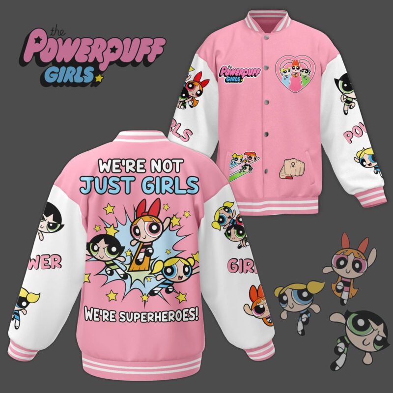 The Powerpuff Girls Baseball Jacket For Fan CFB1512