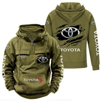 Toyota Vintage Quarter Zip Hoodie Retro Hoodie LQZ1034 3