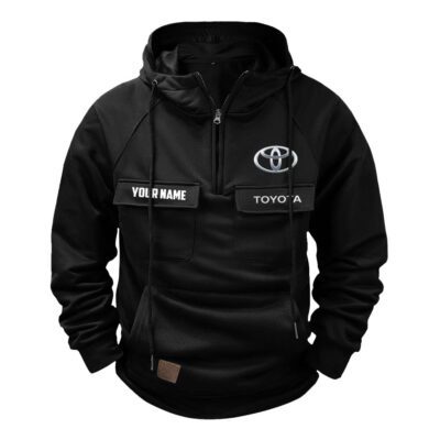 Toyota Vintage Quarter Zip Hoodie Retro Hoodie LQZ1270