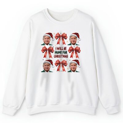 Trump Ill Be Home For Christmas Humorous Trump Christmas Chanel Unisex Sweatshirt TAS22187