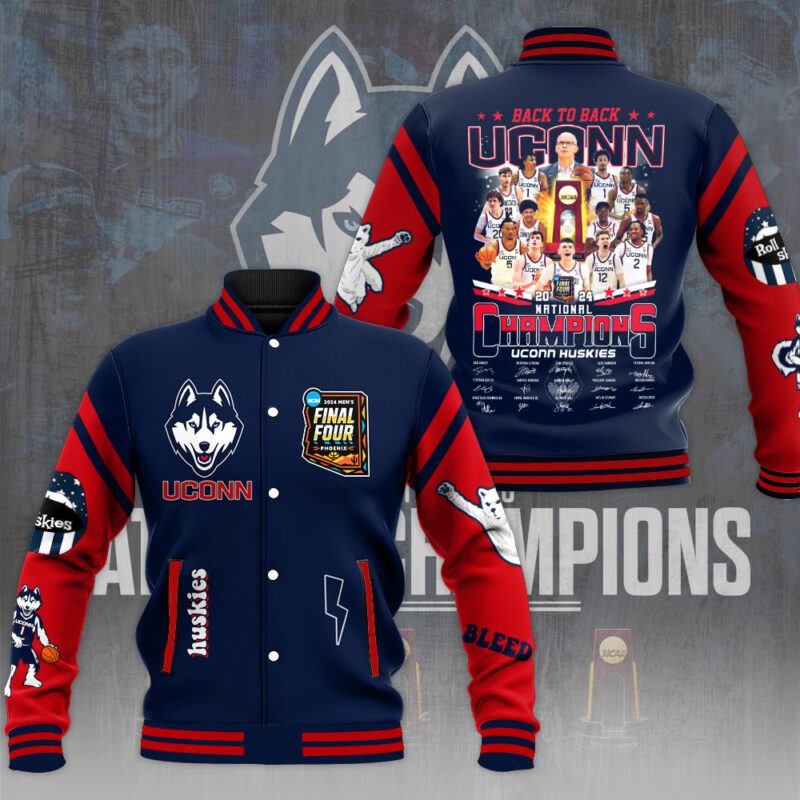 UConn Huskies NCAA Baseball Jacket For Fan CFB1303