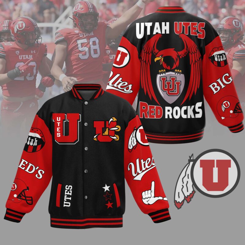 Utah Utes NCAA Baseball Jacket For Fan CFB1460