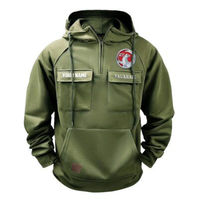 Vauxhall Vintage Quarter Zip Hoodie Retro Hoodie LQZ1005 2