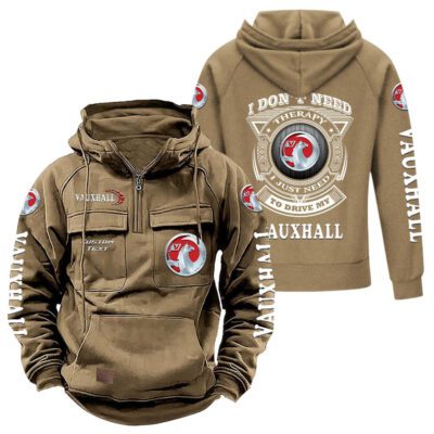 Vauxhall Vintage Quarter Zip Hoodie Retro Hoodie LQZ1251 4
