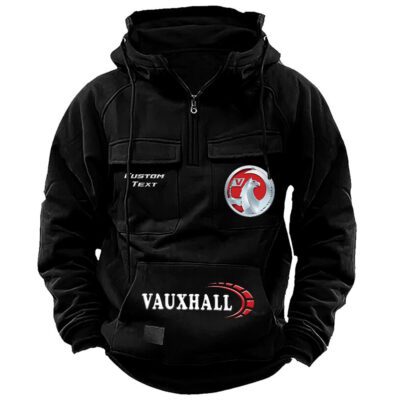 Vauxhall Vintage Quarter Zip Hoodie Retro Hoodie LQZ1450 1