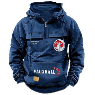 Vauxhall Vintage Quarter Zip Hoodie Retro Hoodie LQZ1450 2
