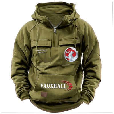 Vauxhall Vintage Quarter Zip Hoodie Retro Hoodie LQZ1450 3