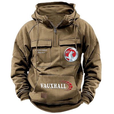Vauxhall Vintage Quarter Zip Hoodie Retro Hoodie LQZ1450 4