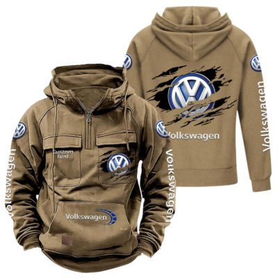 Volkswagen Vintage Quarter Zip Hoodie Retro Hoodie LQZ1062 4