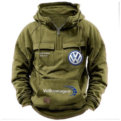 Volkswagen Vintage Quarter Zip Hoodie Retro Hoodie LQZ1437 3