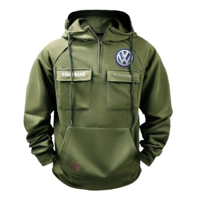Volkswagen Vintage Quarter Zip Hoodie Retro Hoodie LQZ1528 2