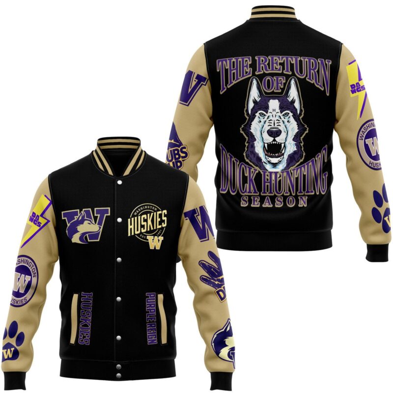 Washington Huskies NCAA Baseball Jacket For Fan CFB1451