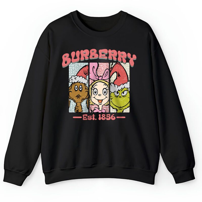 Whoville Christmas Santa Universal Grinchy Boujee Burberry Unisex Sweatshirt TAS22215