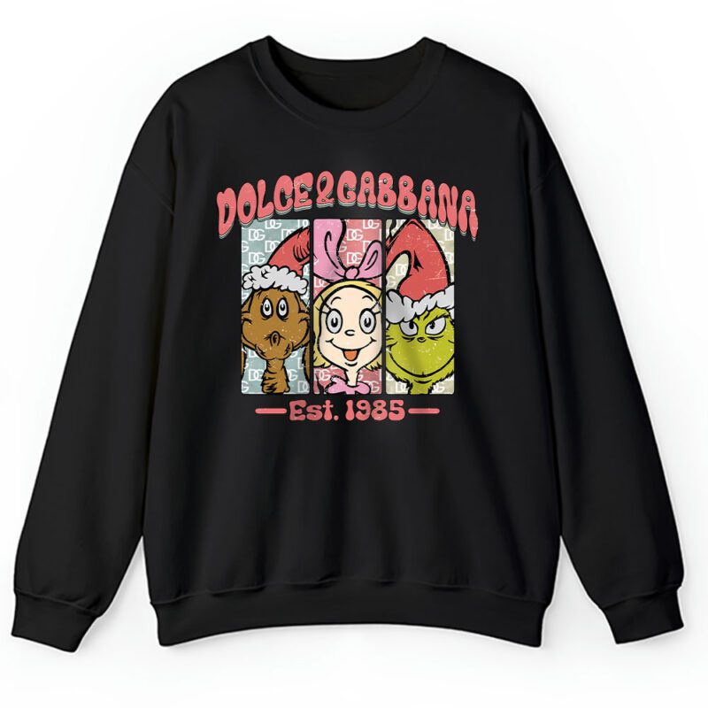 Whoville Christmas Santa Universal Grinchy Boujee Dolce & Gabbana Unisex Sweatshirt TAS22217