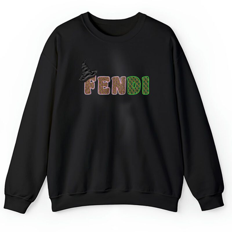 Wicked Glitter Colorful Broomstick Magic Wand Fendi Unisex Sweatshirt TAS22227