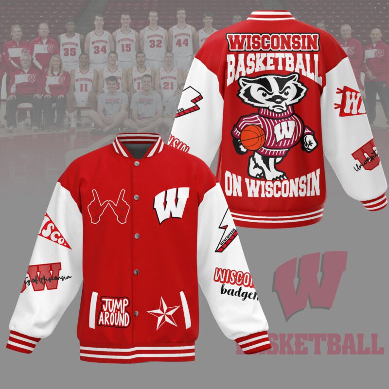 Wisconsin Badgers NCAA Baseball Jacket For Fan CFB1436