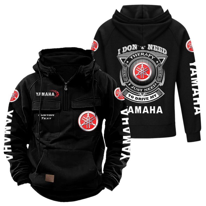 Yamaha Vintage Quarter Zip Hoodie Retro Hoodie LQZ1198