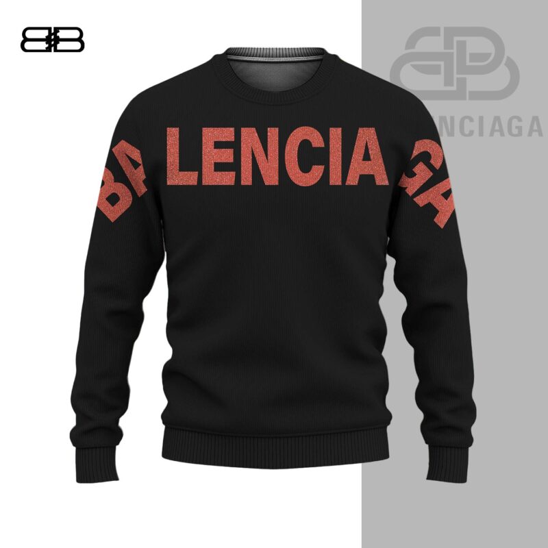 Balenciaga Black Premium Luxury Brand Unisex Sweatshirt Sweater DBC1037