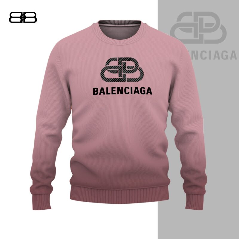 Balenciaga Light Pink Luxury Brand Premium Unisex Sweatshirt Sweater DBC1039