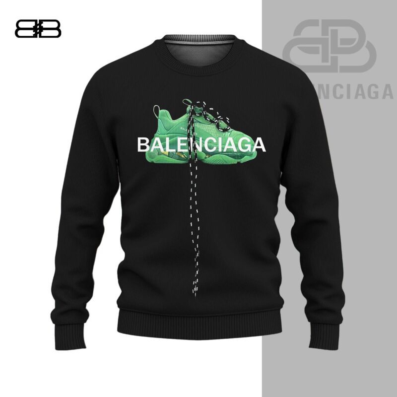 Balenciaga Sneaker Black Luxury Brand Unisex Sweatshirt Sweater DBC1012