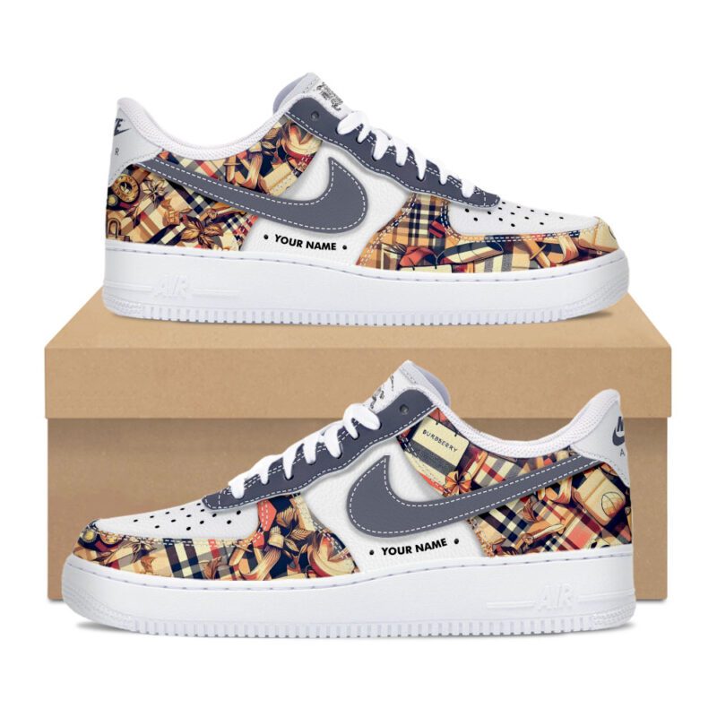 Burberry Classic Pattern Air Force 1 Sneakers Limited AF1 Shoes OAF1051