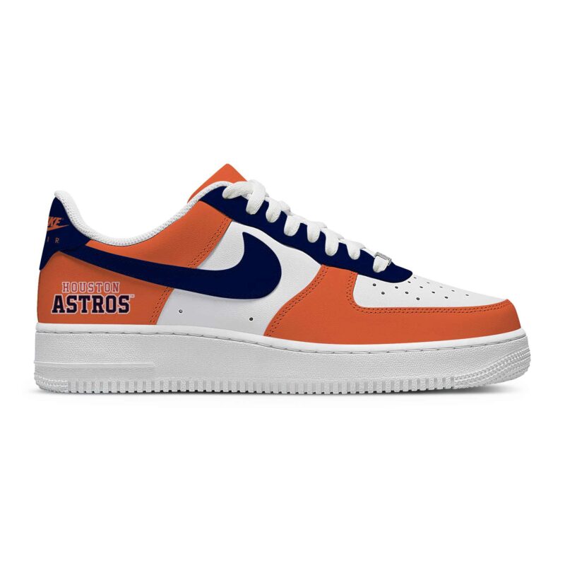 Custom Air Force 1 Low x MLB Houston Astros AF1 Limited Sneakers For Fan TCB1004