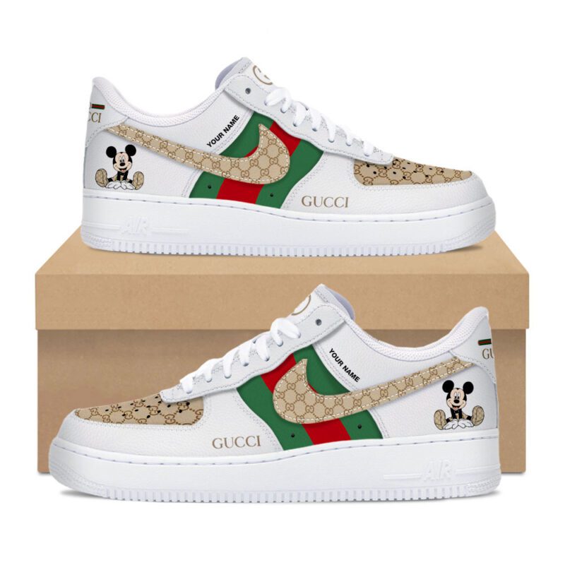 Gucci Mickey Luxury Air Force 1 Sneakers Limited AF1 Shoes OAF1023