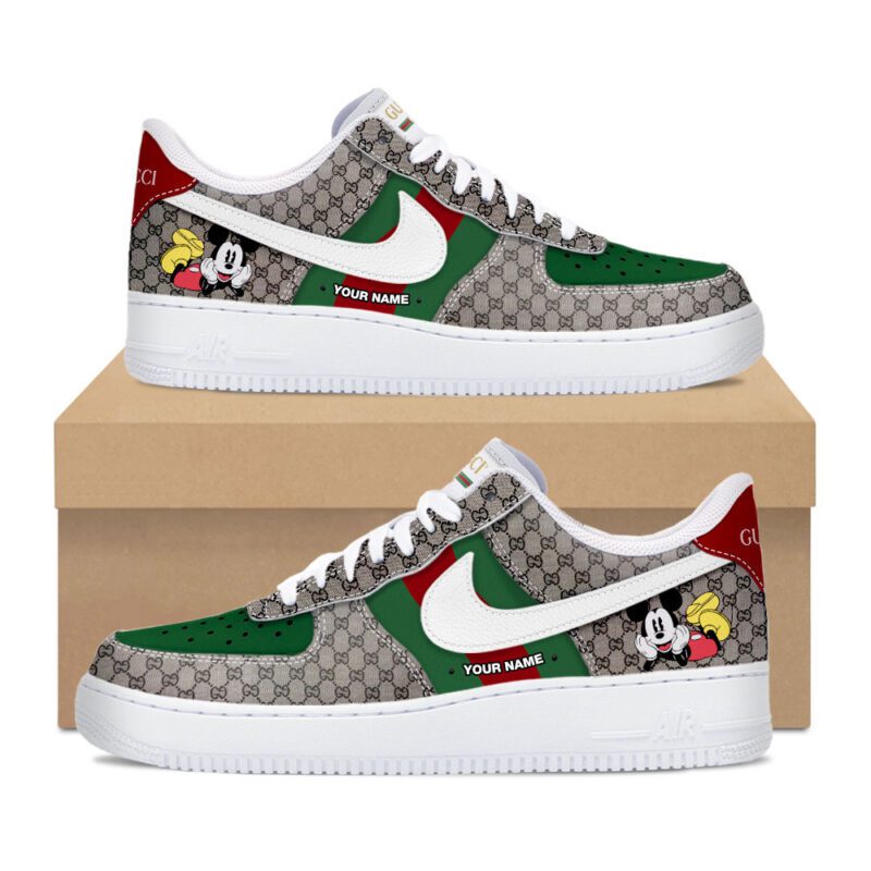 Gucci Mickey Luxury Air Force 1 Sneakers Limited AF1 Shoes OAF1024