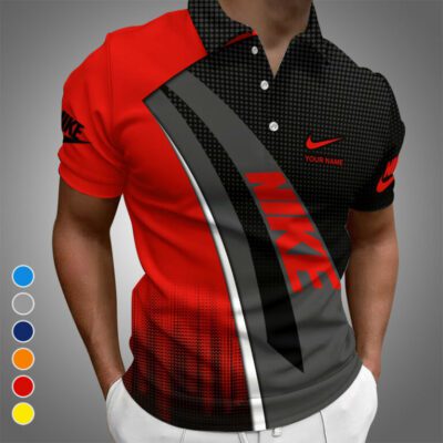 Limited Nike Personalized Polo Shirt Version 2025 - Red HPS1006