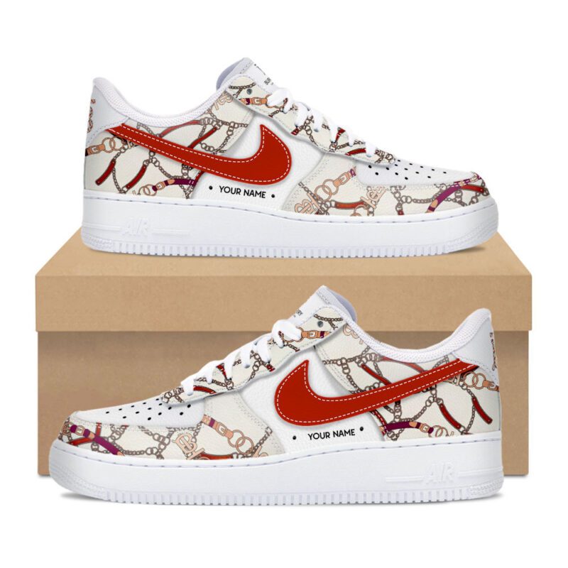 Personalized Burberry Luxury Air Force 1 Sneakers Limited AF1 Shoes OAF1001