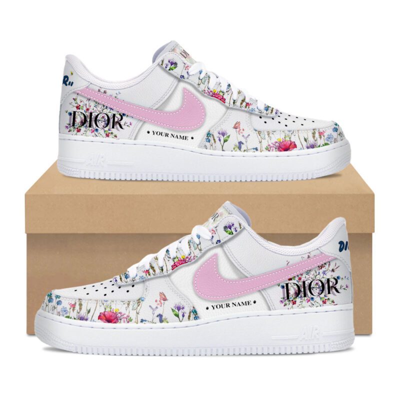 Personalized Christian Dior Luxury Air Force 1 Sneakers Limited AF1 Shoes OAF1007