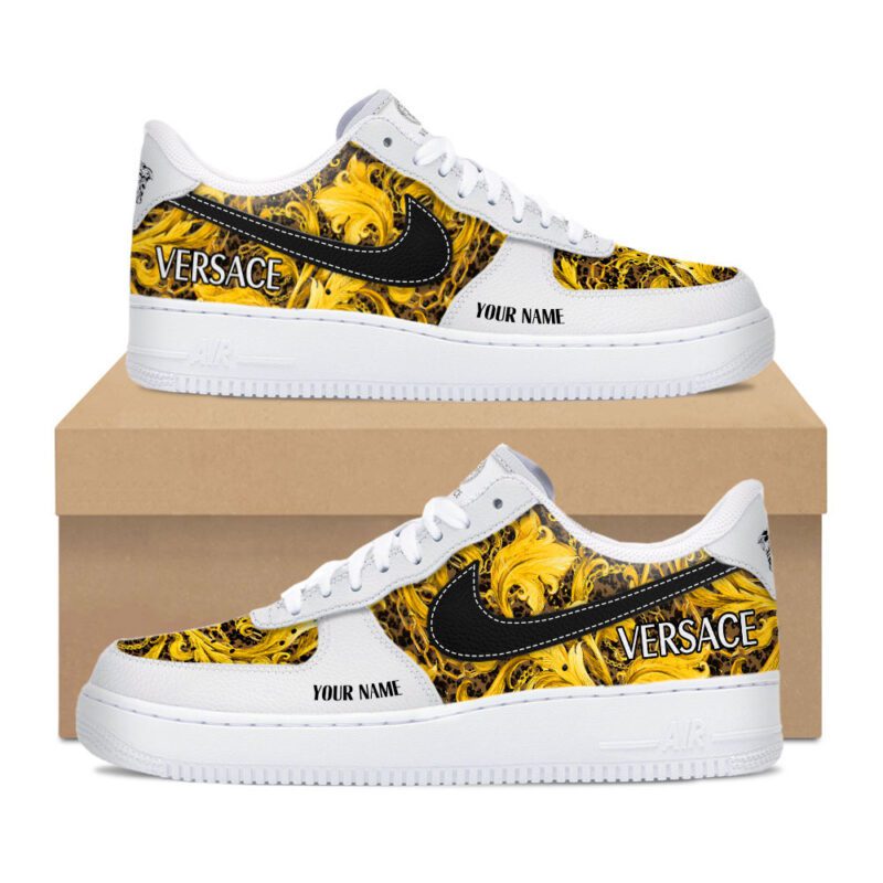 Personalized Versace Luxury Air Force 1 Sneakers Limited AF1 Shoes OAF1018