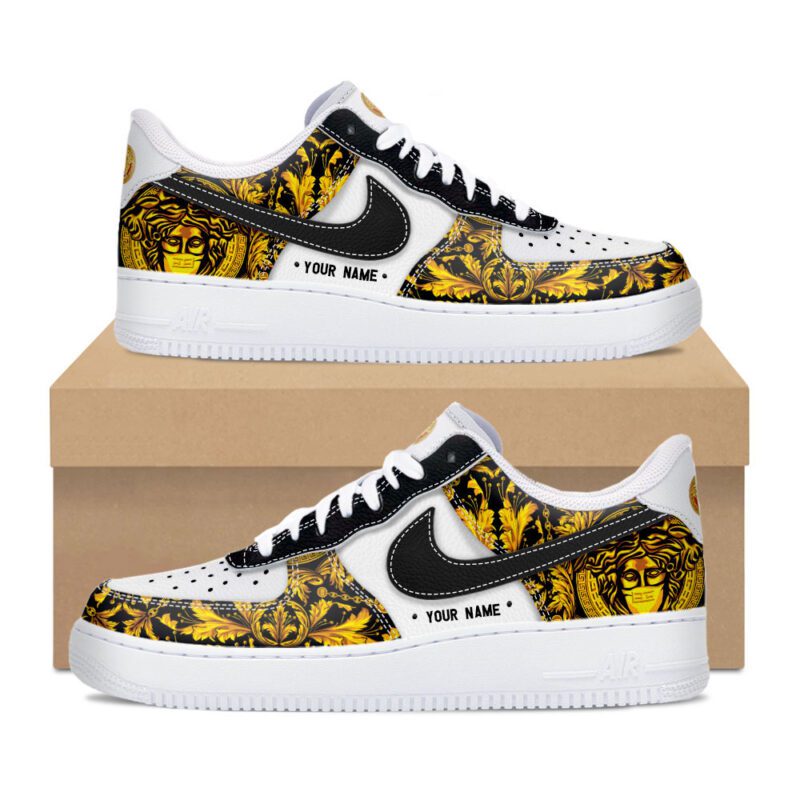Personalized Versace Luxury Air Force 1 Sneakers Limited AF1 Shoes OAF1021