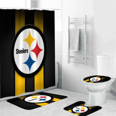 Pittsburgh Steelers Sport Bathroom Set, Shower Curtain Set BRS364
