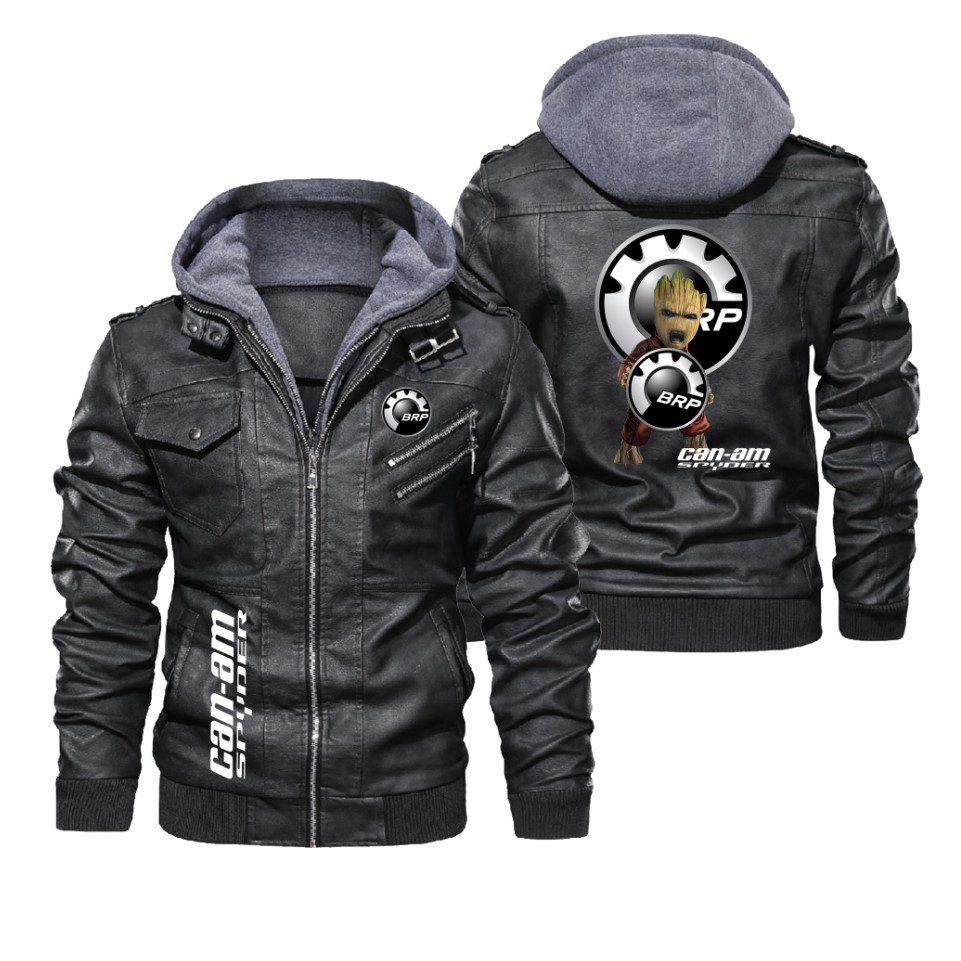 Can-Am Spyder Groot Leather Jacket LJ0724 Can-Am Spyder Groot Leather Jacket LJ0724