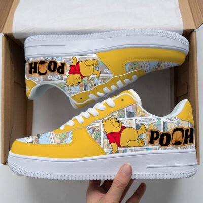Winnie The Pooh Sneaker Disney Sneakers Unisex Classic Low Top Air Force 1 Shoes Converse Style Sneakers