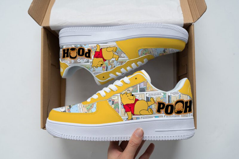 Winnie The Pooh Sneaker Disney Sneakers Unisex Classic Low Top Air Force 1 Shoes Converse Style Sneakers