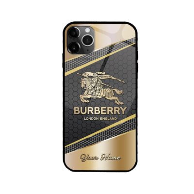 Burberry Gold Hexagon Luxury Phone Case Iphone Samsung BURH05