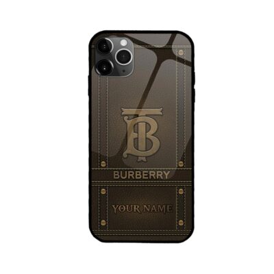 Burberry Leather Clay Luxury Phone Case Iphone Samsung BURH07