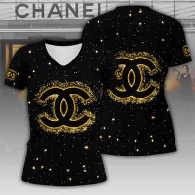 Chanel CoCo Galaxy Luxury Women V-neck T-Shirt VNL1018
