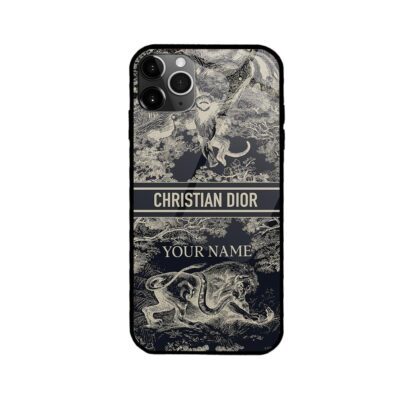 Dior Animals Black Luxury Phone Case Iphone Samsung DOH03
