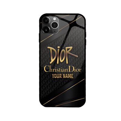 Dior Black Gold Pattern Luxury Phone Case Iphone Samsung DOH09