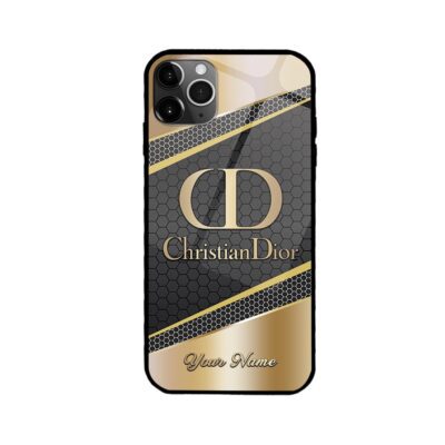 Dior Gold Hexagon Luxury Phone Case Iphone Samsung DOH05