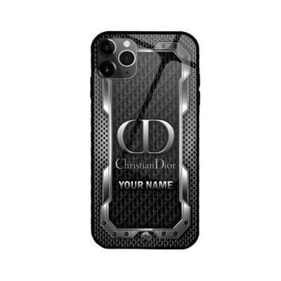 Dior Metal Silver Pattern Luxury Phone Case Iphone Samsung DOH08