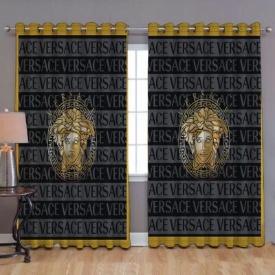 Gianni Versace Medusa Premium Window Curtains Hot 2023 Set WC091