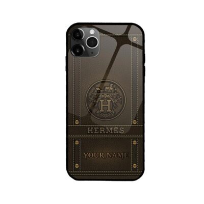Hermes Leather Clay Luxury Phone Case Iphone Samsung HMH08