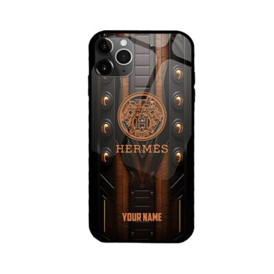 Hermes Wood Brown Luxury Phone Case Iphone Samsung HMH07