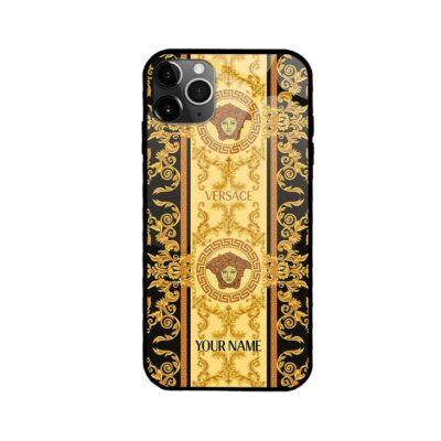 Versace Leaf Pattern Luxury Phone Case Iphone Samsung VERH07
